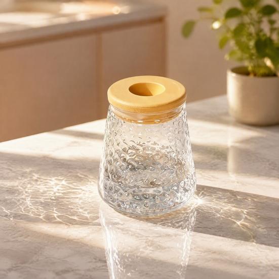 Desktop Flower Vase Hydroponic Planter with Lid, Glass-Like Clear Plant Propagation Station, Minimalist Style for Cuttings, Home Office Desk