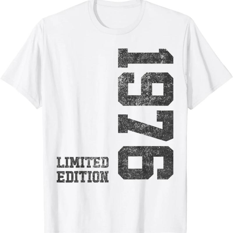 1976 Tshirt Graphic Custom Printed Short Sleeve Shirts Unisex Clothing 49th Birthday Gifts Years Old Vintage Hipster Hot Sale Tee