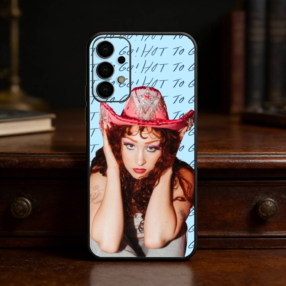 C-Chappell Roan Phone Case For Samsung S25,24,23,22,30,21,10,9,Ultra,Plus,Lite Soft Black Case
