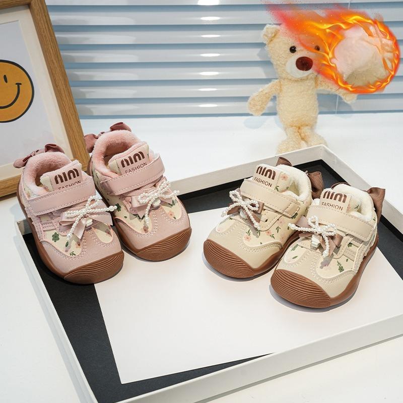 Baby Walking Shoes, Baby Shoes for Infants, Girls' Princess Shoes, Children's Cotton Shoes