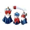 Heiß Süß Wächter Sailor Japanischer Zeichentrickfilm Film Cosplay Mädchen Merkur Mond Mars Kleid Süße Soldatin Sailor