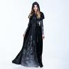 Halloween New Skull Print Witch Vampire Costume Queen Costume Party Witch Witch Costume