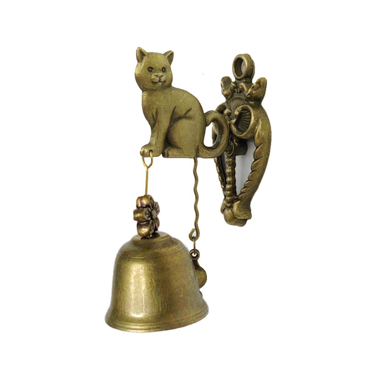 

Retro Style Wind Chimes, Outdoor Decor Gift - Animal Doorbells in Metal Design, Features Puppies, Elephants, Owls A6