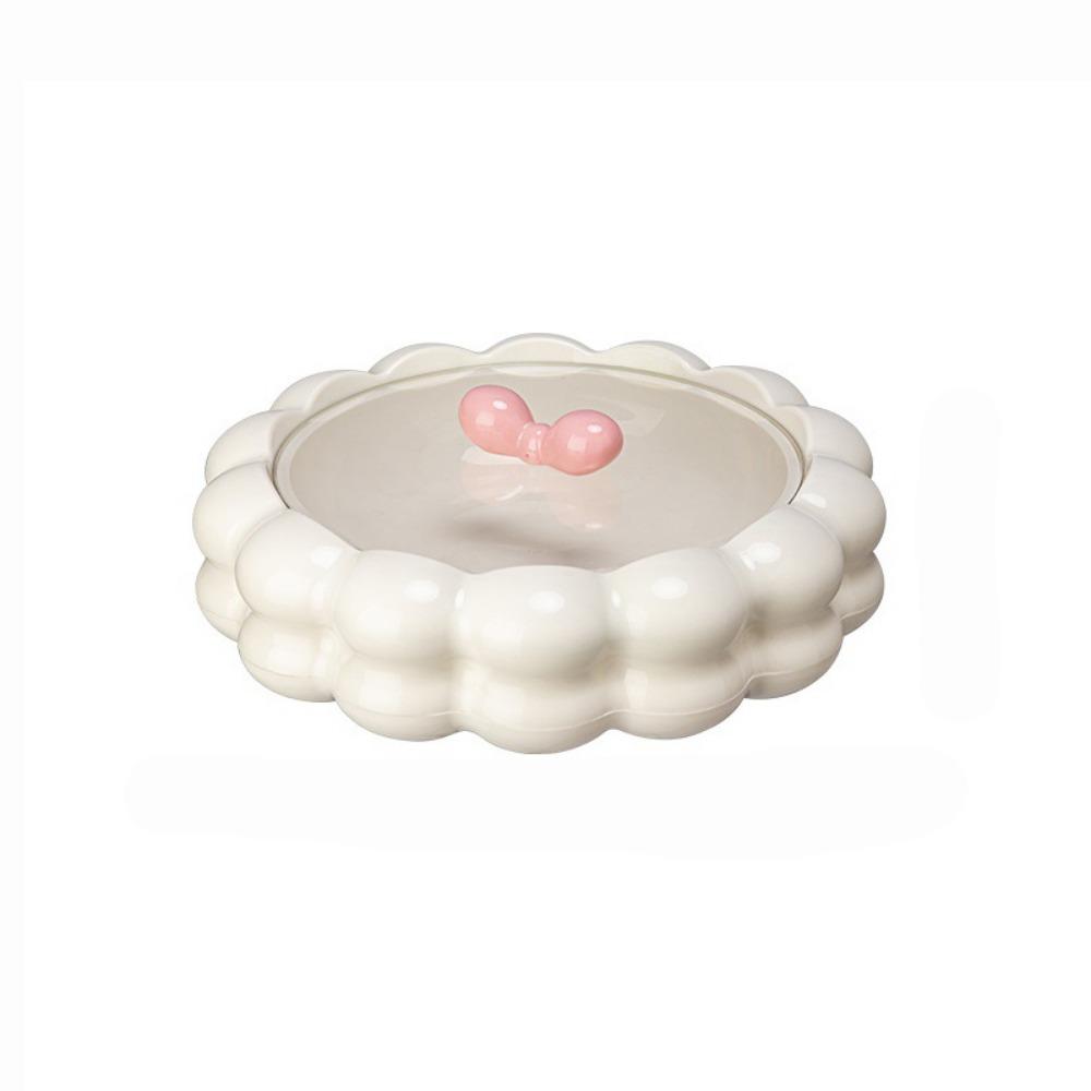 Divided Rotatable Fruit Platter Large Capacity Snack Storage Box Candy Nut Serving Tray  Kitchen