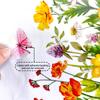 Colorful Wall Stickers Flowers Butterfly Diy Murals For Window Glass Bedroom Bathroom Home Decoration Wallpaper