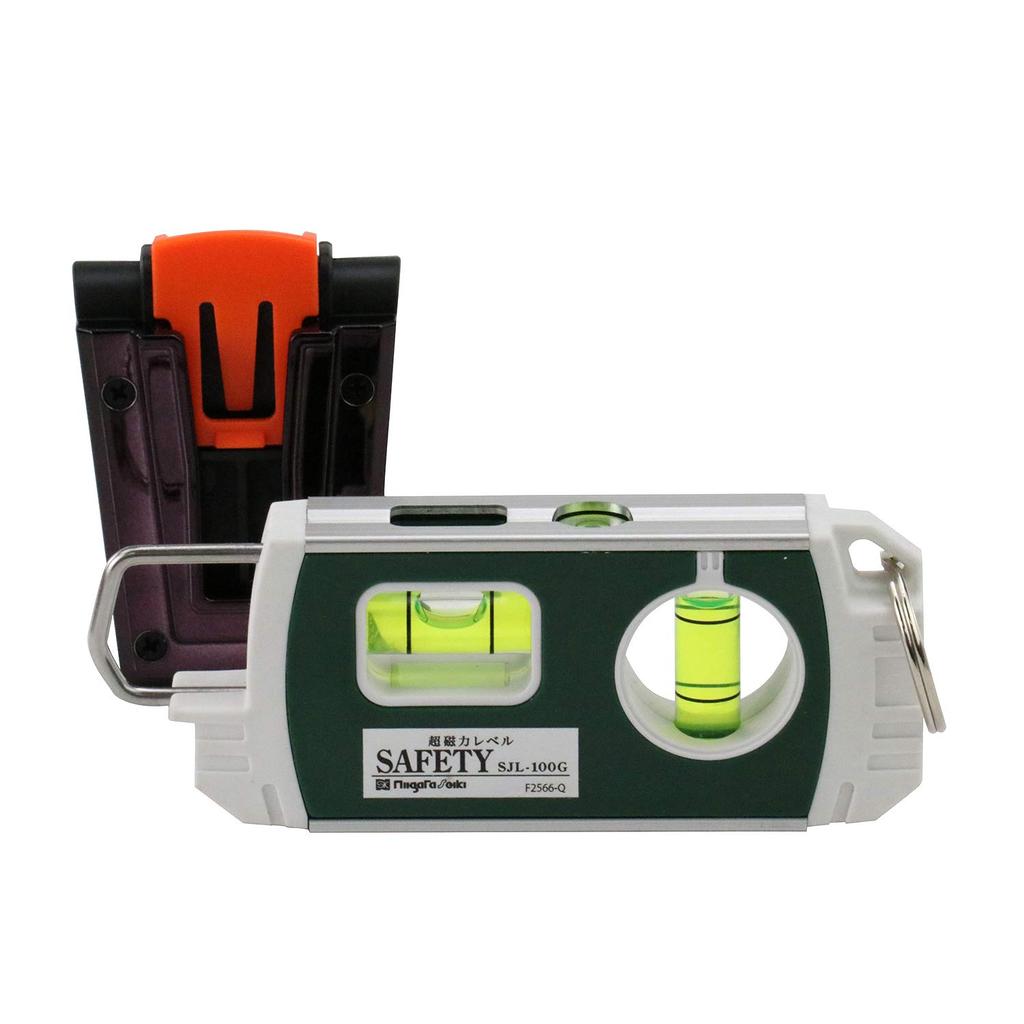 Niigata Seiki SK Super Magnetic Level SAFETY Karabinkrok + Tauring + Dedikert Holdersett SJL-100G