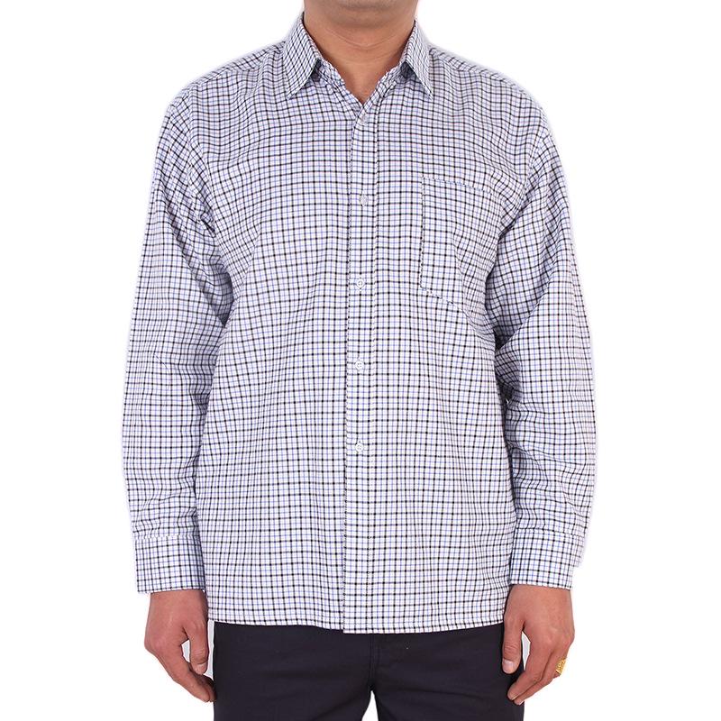 Men's Summer Loose Cotton Shirt for Middle-aged and Elderly