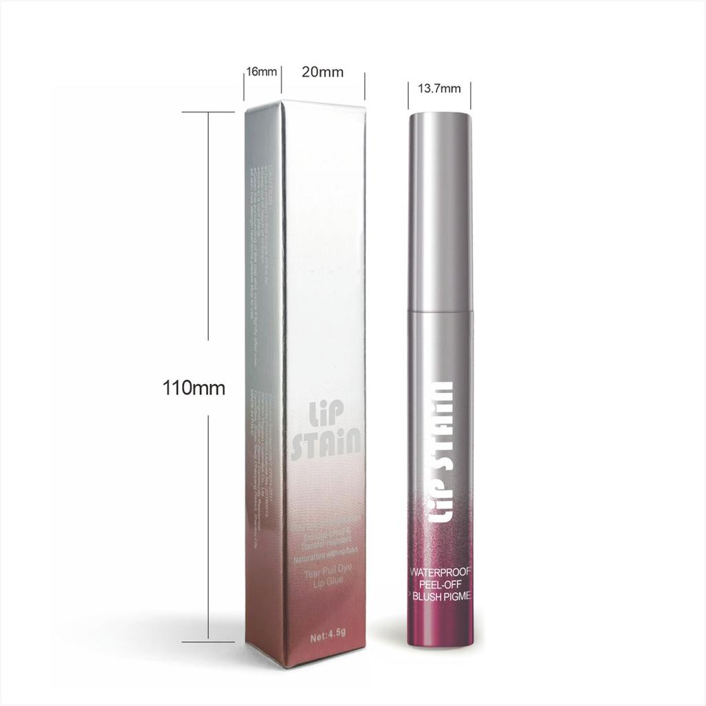 Matte Peel-Off Lip Stain 1Pc – Smudge-Resistant & Vibrant, Ideal for Casual Use, Celebrations, Office Meetings, or Gifting