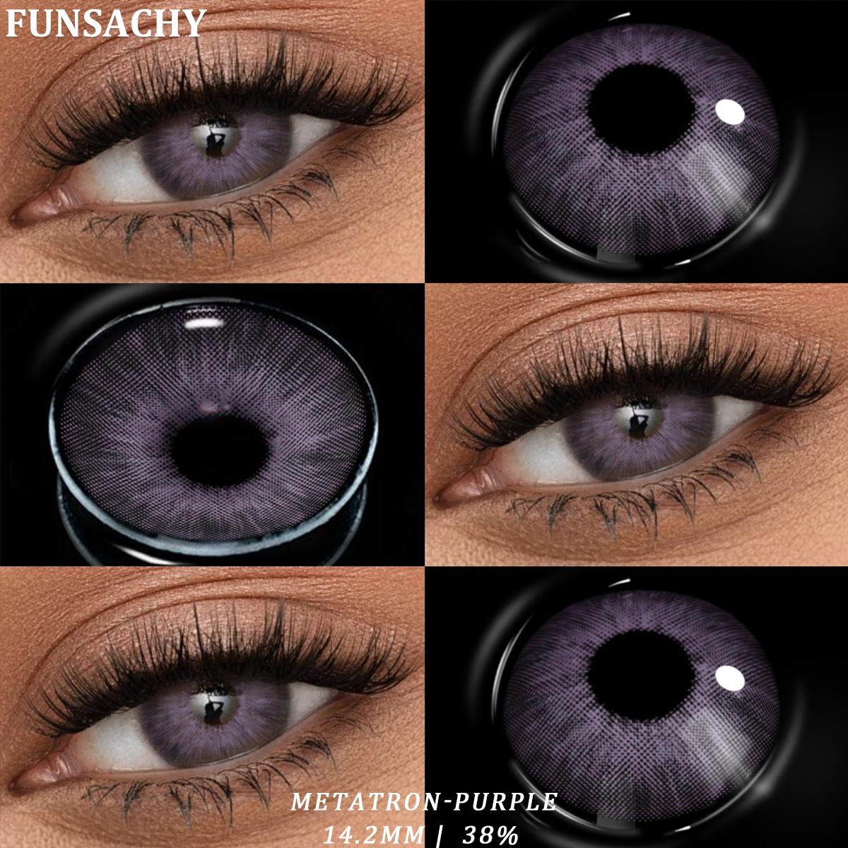 

Funsachy новые 1 пара цветных контактных линз для коричневых линз, большие глаза, зеленые контактные линзы, модные контактные линзы для голубых глаз, серые линзы