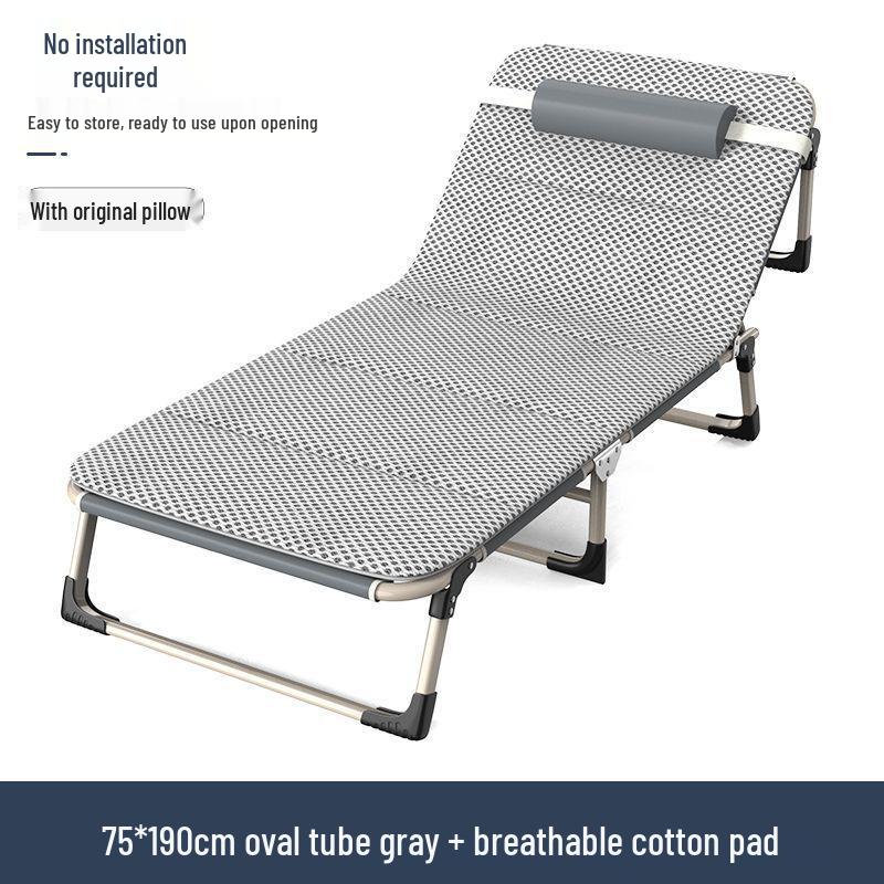 Multifunctional Single Bed Recliner: Perfect for Caregivers, Naps, Offices, Camps, and Rentals - Foldable and Compact.