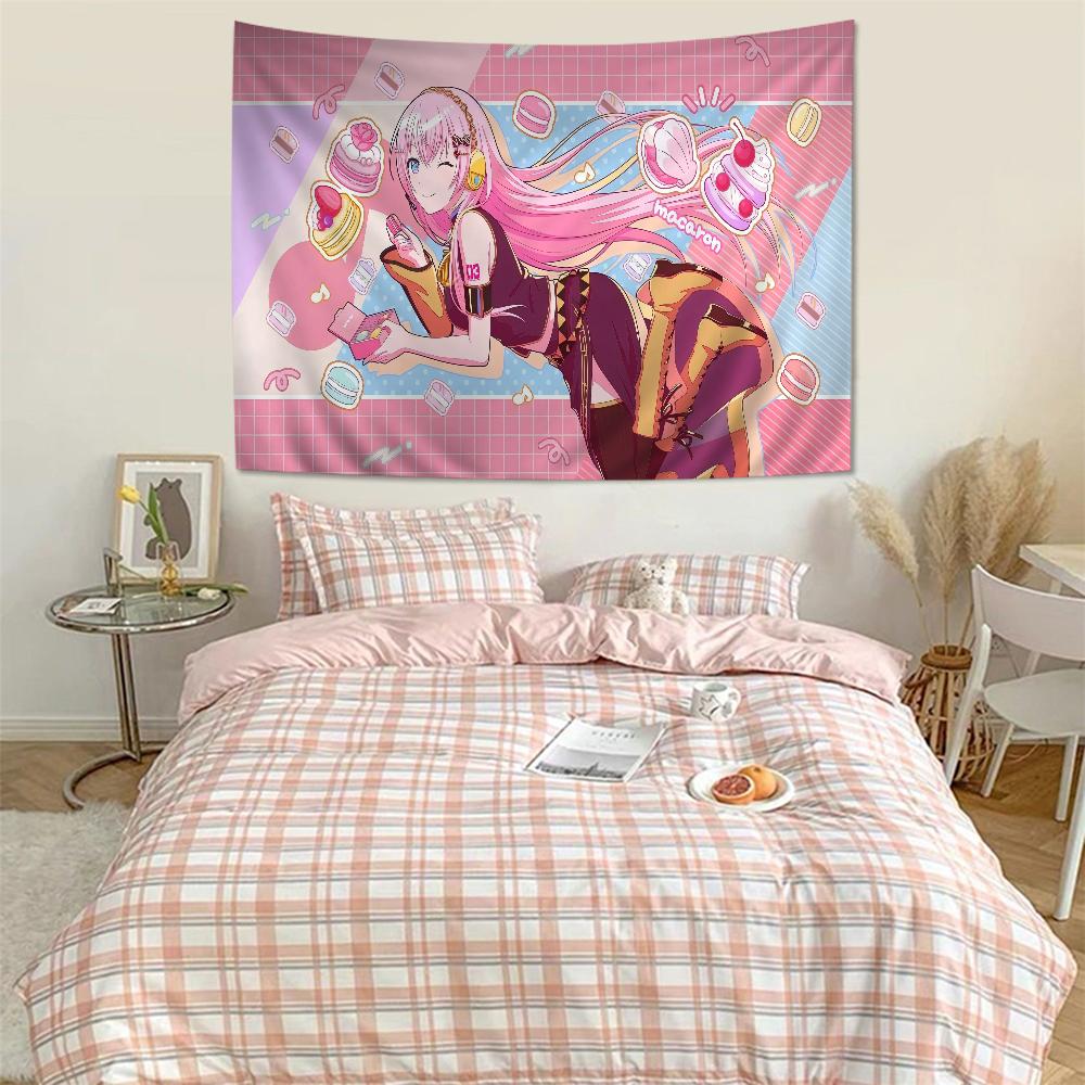 VOCALOID Virtual Singer Miku Printed Large Wall Tapestry Cheap Hippie Wall Hanging Bohemian Wall Tapestries Mandala Home Decor