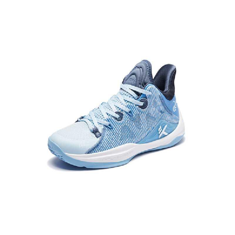 Anta Fashionable Comfortable Non-Slip Low-Top Kids Basketball Shoes Kids Sneakers Sky-Blue Water-Blue 312441115U-2