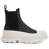 Leather Chunky Chelsea Boots 'Black White' 705672WHZ611071