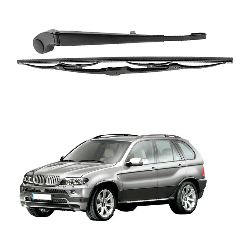 For BMW X5 E53 SUV 2000-2003-2006 Rear Wiper Blade Arm Set Rear Window Windshield
