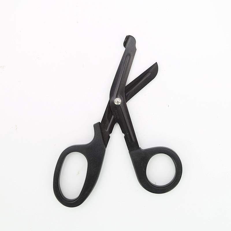 

Professional Muscle Patch Sports Tape Scissors with Teflon Pointed, Round, and Elbow Tips Teflon Elbow Tip чёрный