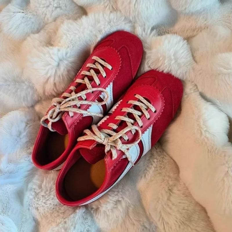 Women's Casual Sneakers Fashion Lace Up Comfortable Round Toe Leisure Flats Outdoor Trendy Versatile Sport Shoes Zapatos Mujer
