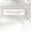 Chanel Arabesque Tasche Tragetasche Handtasche Segeltuch Weiß/Dunkelblau Basis
