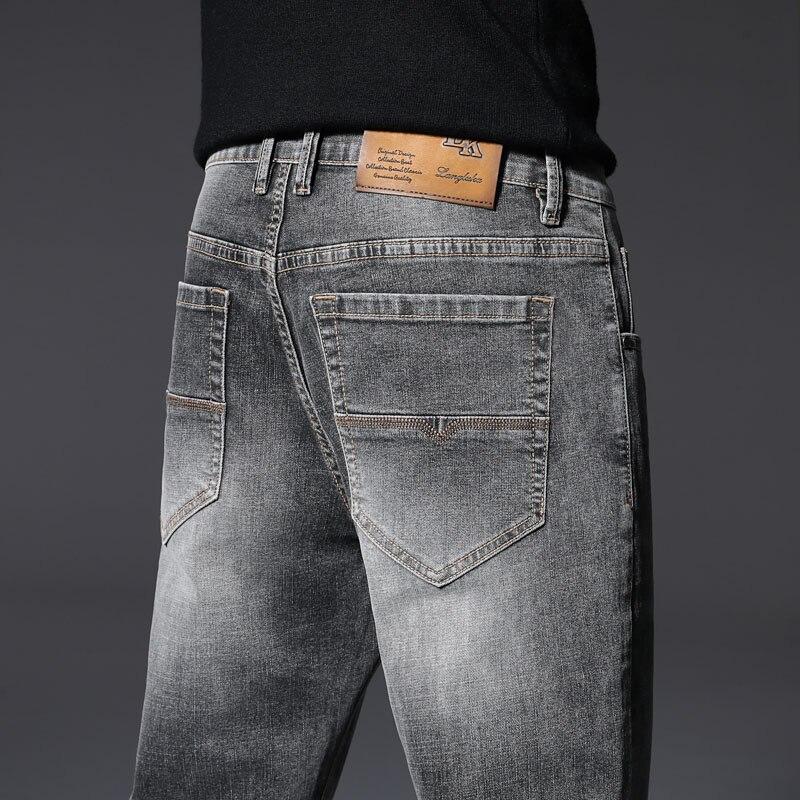 Marca Hombre Ropa Talla Grande Jeans Otoño Invierno Clásico Gris Recto  Suelto Vaqueros Hombre Moda Pierna Ancha Jeans 44 46 48 comprar a buen  precio — entrega gratuita, reseñas reales con fotos — Joom