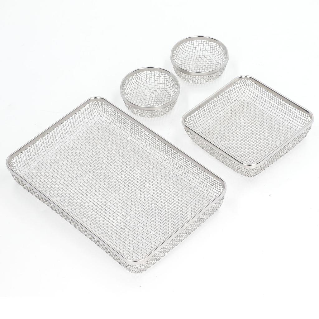 RV Mesh Screen Set Stainless Steel Vent Cover Furnace Flying Insect Shielding Screens with Spring