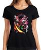 Kimetsu No Yaiba Tanjiro Nezuko Feuerklinge Anime Geschenk Manga Damen T-Shirt