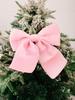 1 piece Christmas Decorations: Peak Red Flocked Ribbon Butterfly Bow Christmas Tree Hanging Ornament Edged Sponge Butterfly Bow