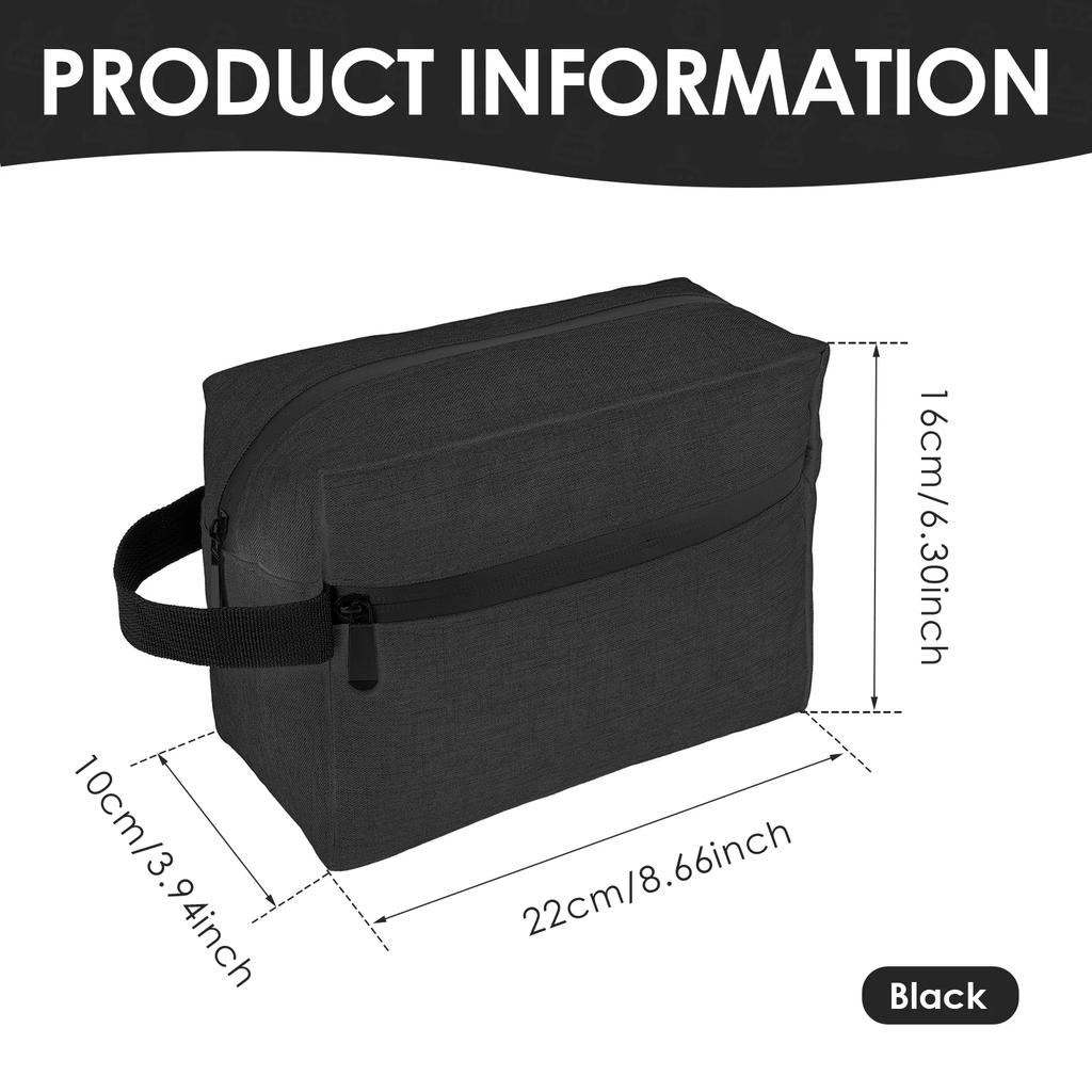 Portable Travel Toiletry Bag Oxford cloth Waterproof Mens Travel Bag with Pocket & Compartment Lightweight Cosmetic Storage Bag