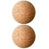 2pcs Wooden Cork Ball Stoppers 2.4inch Wine Cork Ball Replacement Practical Cork Ball Stopper 2pcs/set for Wine Bottles