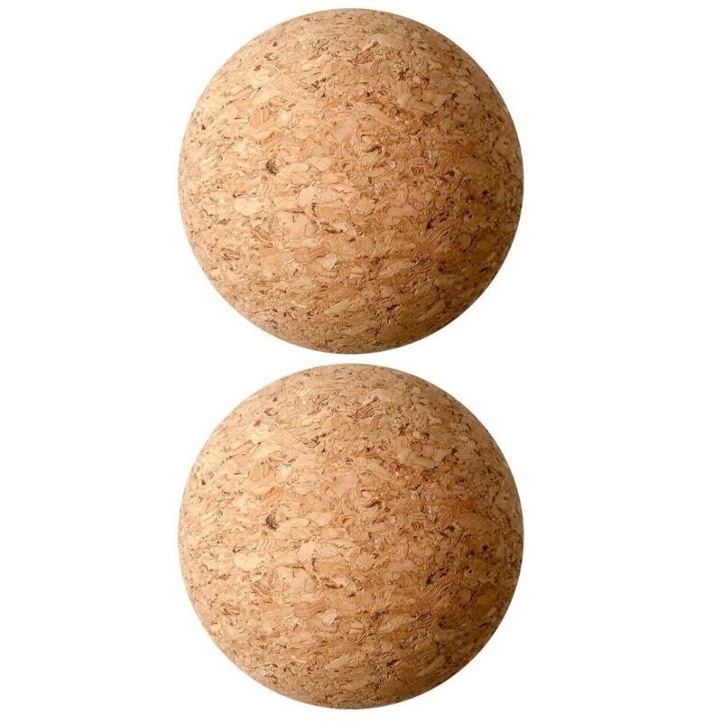 2pcs Wooden Cork Ball Stoppers 2.4inch Wine Cork Ball Replacement Practical Cork Ball Stopper 2pcs/set for Wine Bottles
