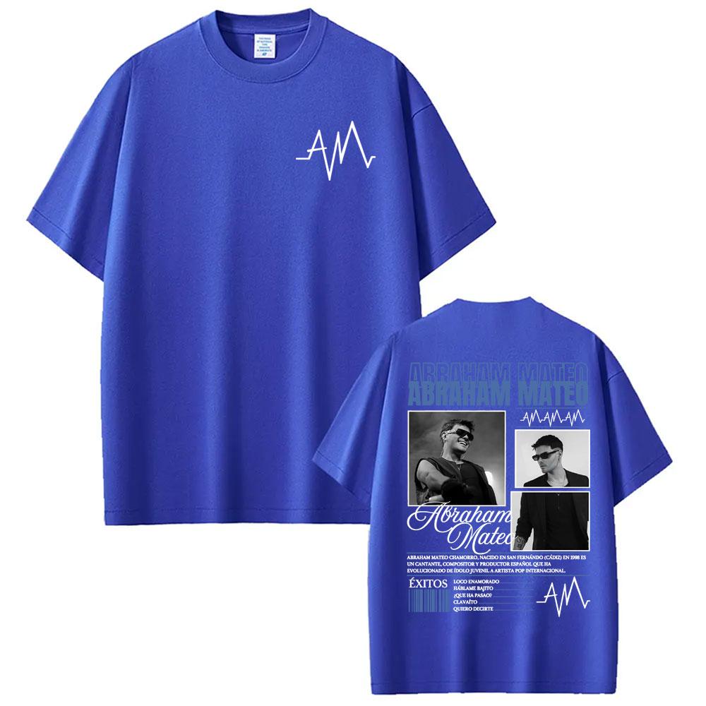 Rapper Abraham Mateo Insomnio 2026 Tour T Shirt Men Harajuku Vintage Hip Hop T-shirts Cotton Comfort Short Sleeve T-shirts