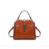 New Summer Genuine Leather Women's Bag High-end Large Capacity Bucket Bag Retro Versatile One-shoulder Crossbody Bag