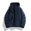 Mens Womens 3-in-1 Removable Hooded Windproof Warm Outdoor Jacket Hiking Camping Fishing Cycling