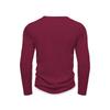 Men's Knit Fake Two-piece Double Collar Long Sleeve T-shirts, Casual Versatile Tops
