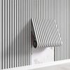 Self-Adhesive Wallpaper Slotted Vertical Wood Grain Wall Panels Bedroom Office Living Room Wall And Ceiling Decor Wall Stickers