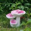 Artificial Mushroom Ornaments Set