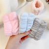 2pc Wrist Strap Moisture-Proof Reusable Washing Face Spa Wrist Watch Band Hair Short Plush Absorbent Accessories Headwrap Makeup