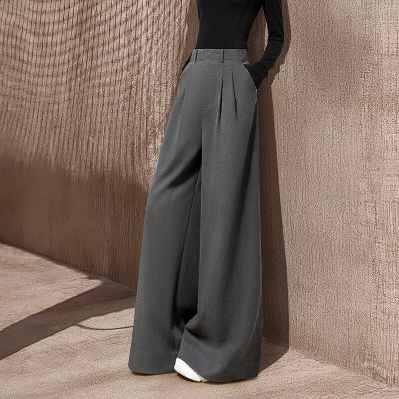 Women's High-Waist Wide-Leg Casual Trousers