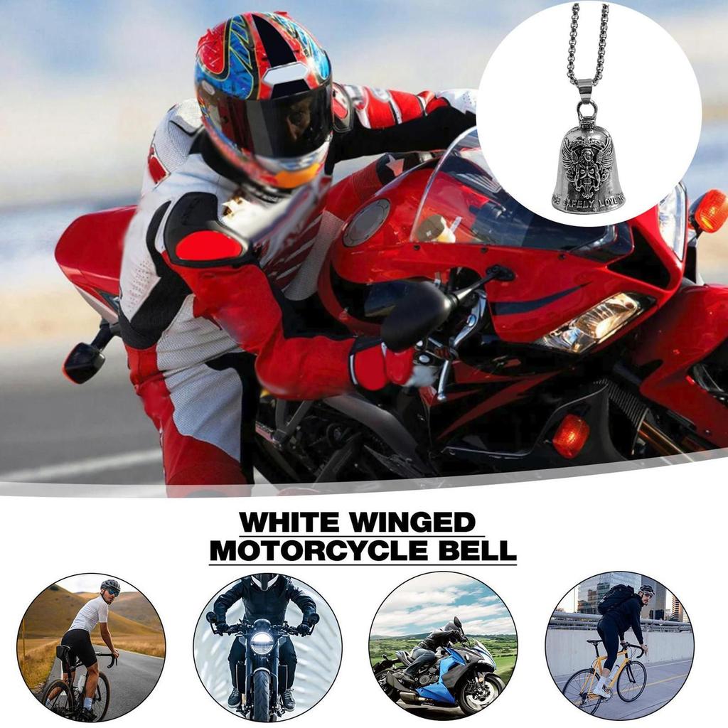 Biker-Glocken für Motorräder Engel Motorradzubehör Kleiner Biker-Glockenanhänger Für Langstreckenfahrt Roadtrip Tägliches Pendeln