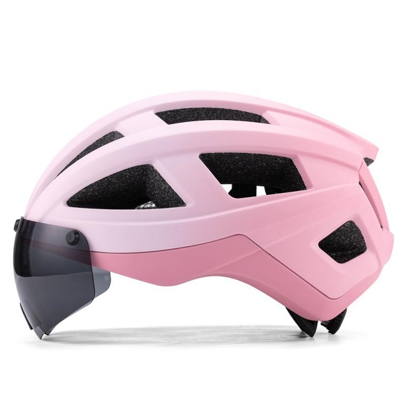 Magnetic Snap-on Goggle Cycling Helmet Adults Full Molded Bicycle Half PCEPS All Season Use