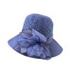 Mesh Flower Organza Fisherman's Hat Children Summer Breathable Sun Visor Elegant Dome Sun Hat