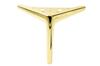 Anchor Elegant furniture leg, gold chrome, height 15 cm