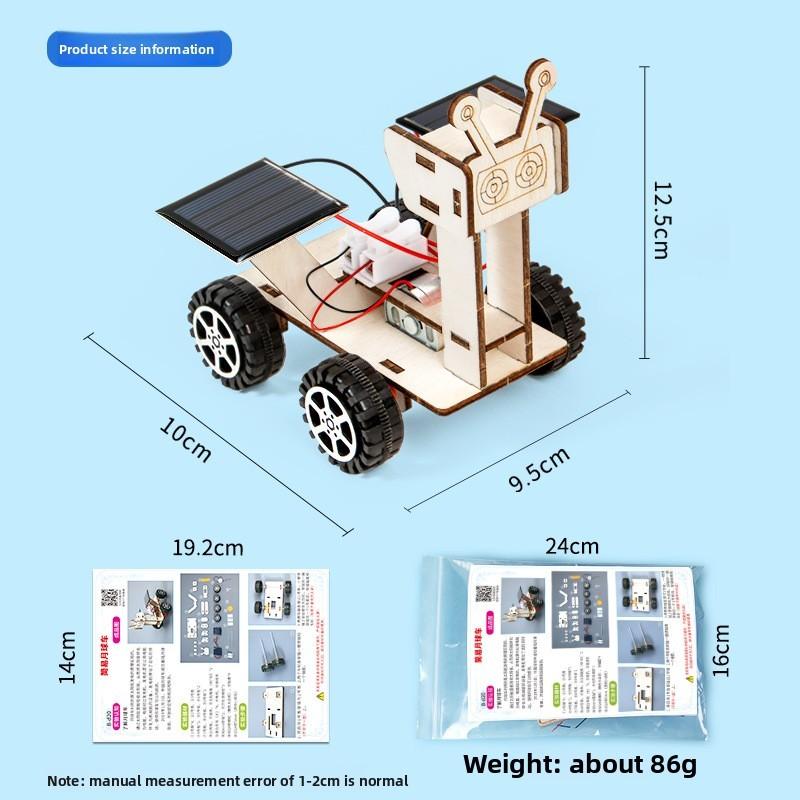 Simulated Wooden Lunar Rover Assembly Model Material Set Children Puzzle Toys For Kids And Teens