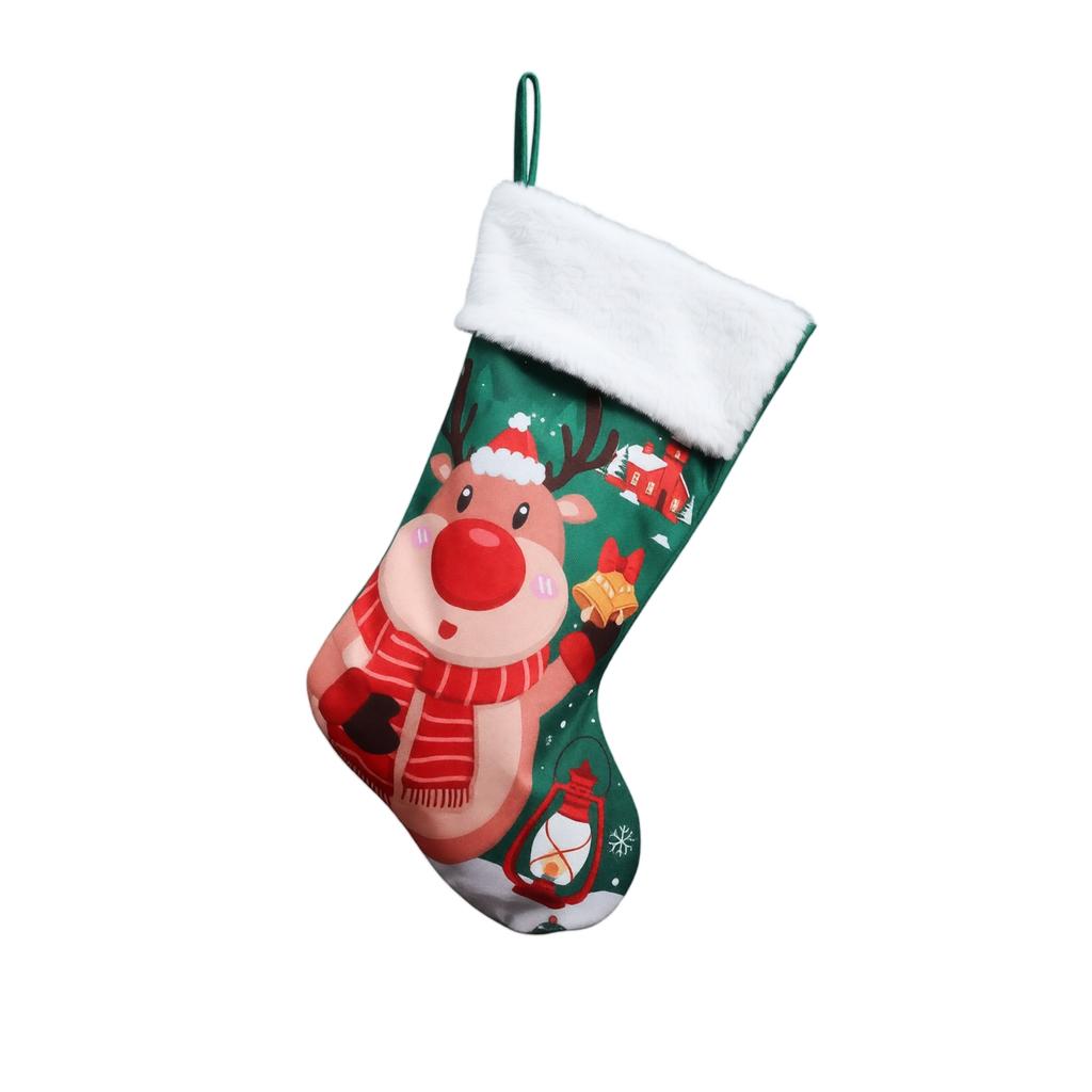 Christmas Stocking Hanging Ornament for Fireplace Holiday Party Decoration