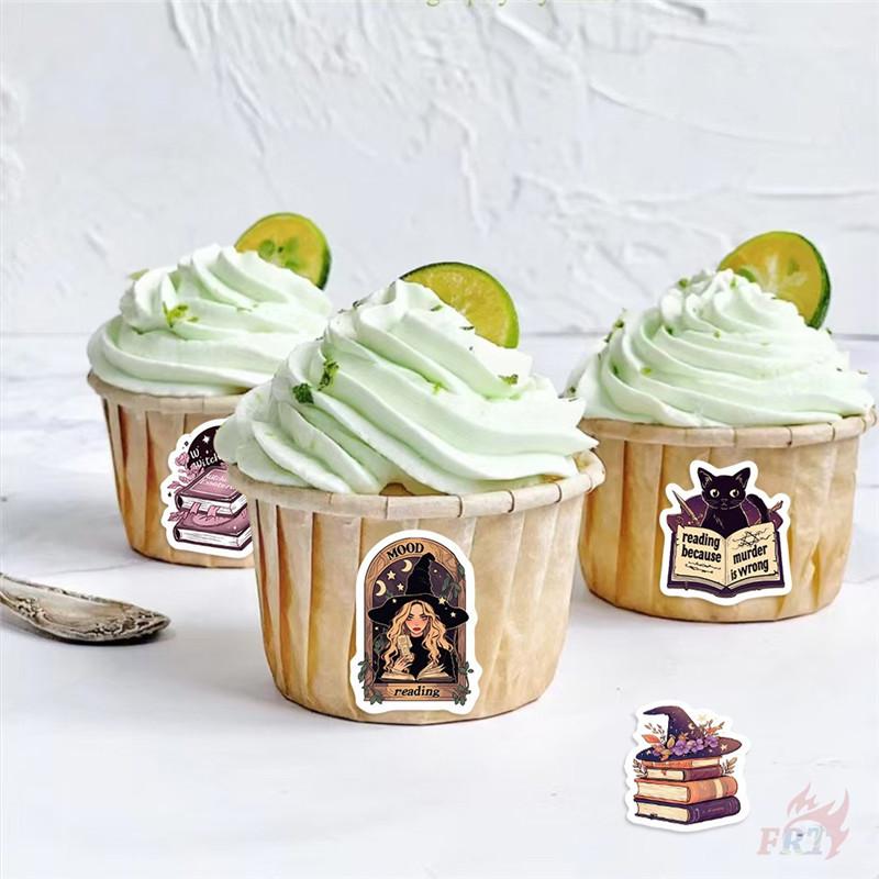 500Pcs/Roll Witches Love To Read - Mysterious Purple Kids Rewards Stickers - DIY Scrapbooks Album Decor Sealing Label Decals