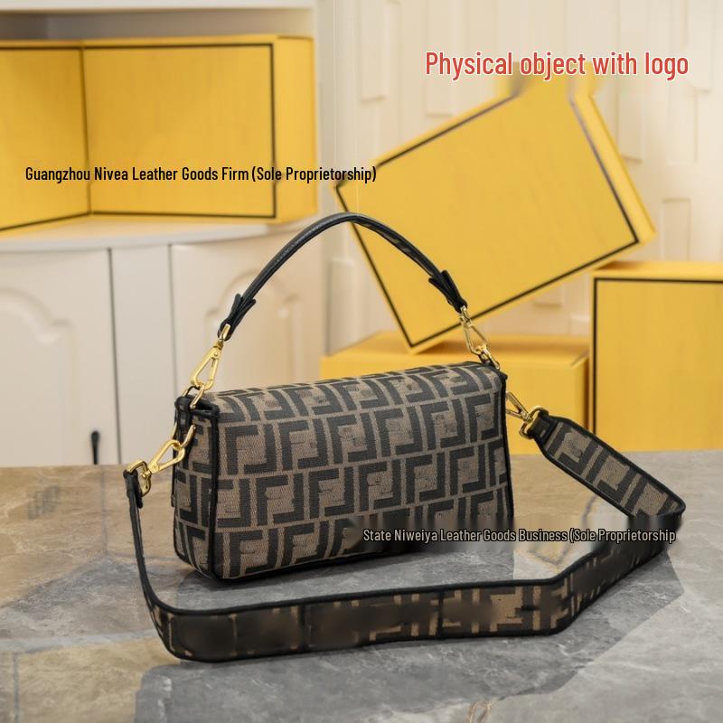 Classic Monogram Baguette Crossbody Shoulder Bag for Women