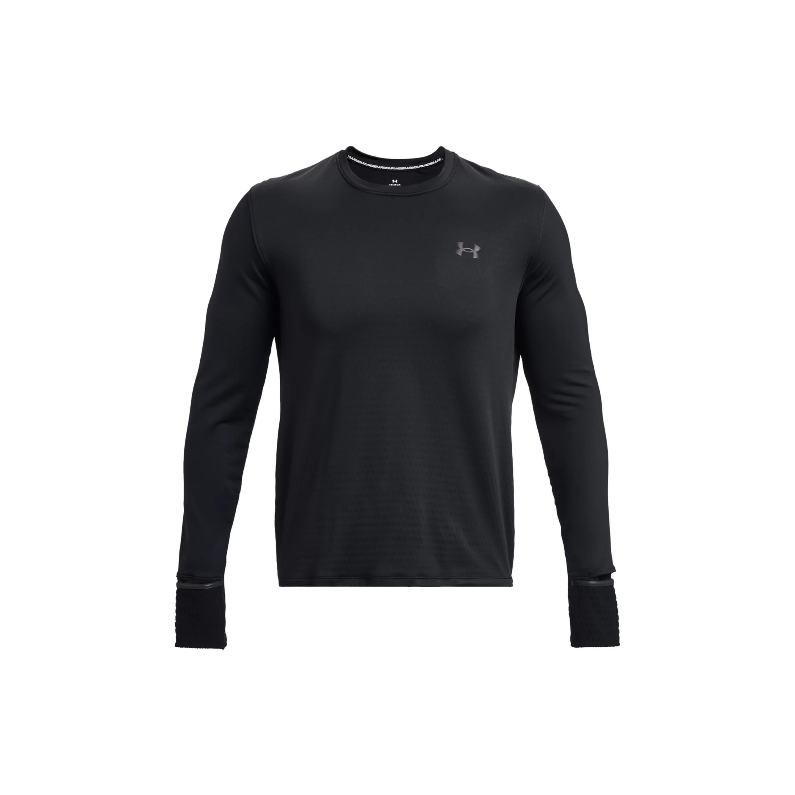 Under Armour Qualifier Long Sleeve T-shirt Black Men s 1379304-001 XXL