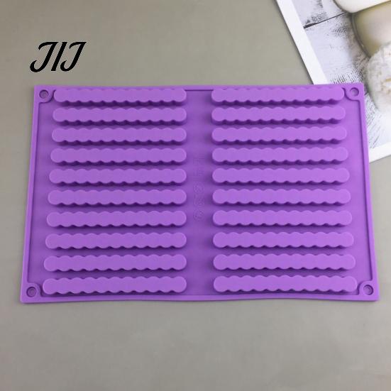 Kitchen Baking Supplies Silicone Chocolate Mold, 20 Cavities Non-stick Flexible Tray, Heat Resistant Reusable Tray Food-grade Mold for Homemade Candy