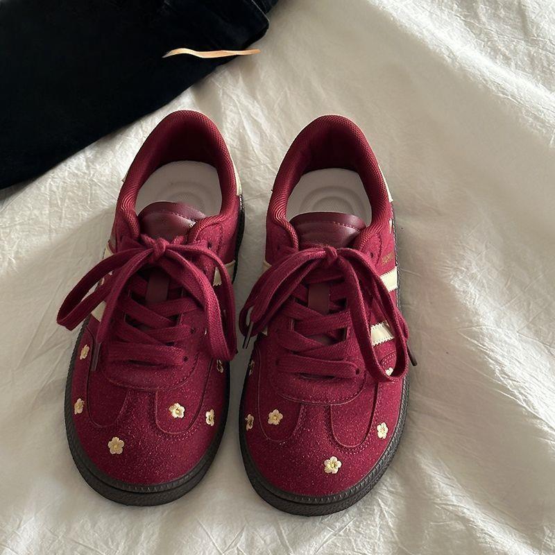 

Новая женская обувь De Xun, плоская, удобная, повседневная и модная, легкая 37 красный