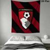 AFC Bournemouth Wall Tapestry Aesthetic Wall Hanging Printed Fabric Blanket Decorative Tapestries for Bedroom Living Room Home Decor