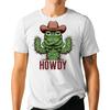 Funny Frog Cowboy T Shirt Howdy American Western Casual Vintage Washed Homme Comfortable Versatile Slightly Breathable
