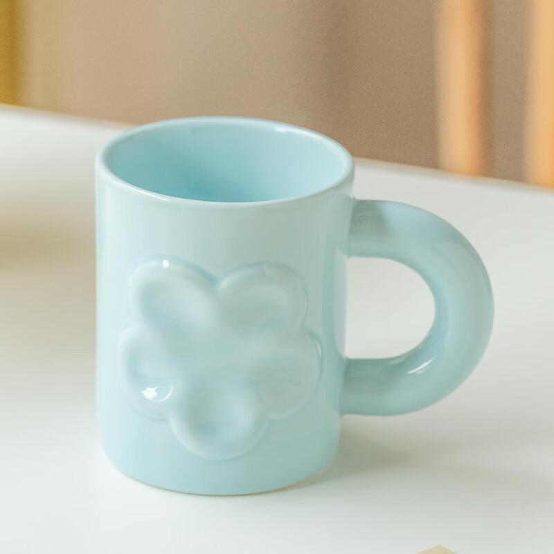 

Shangqi Flower Ceramic Heart Mug